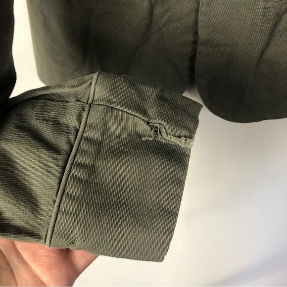 Halogen Green Military Cropped Jacket S - Picture 5 of 5